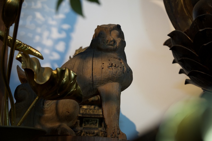 元白髭神社の狛犬