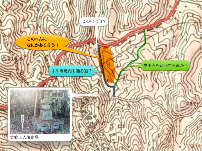 明治の地図から中川寺の場所を推理