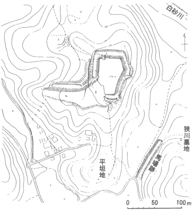 「奈良市史　通史二」1994、516頁、縄張り図