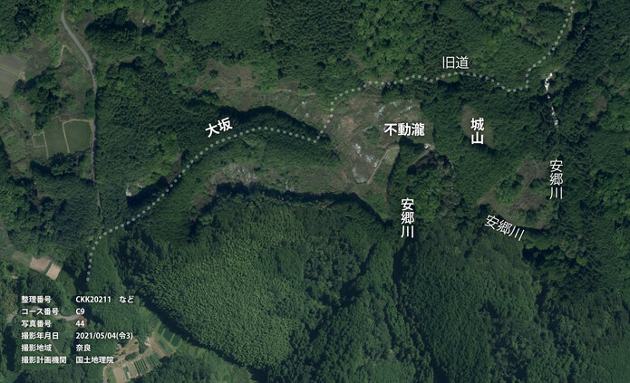 大畑〜狭川の航空写真（2021年）