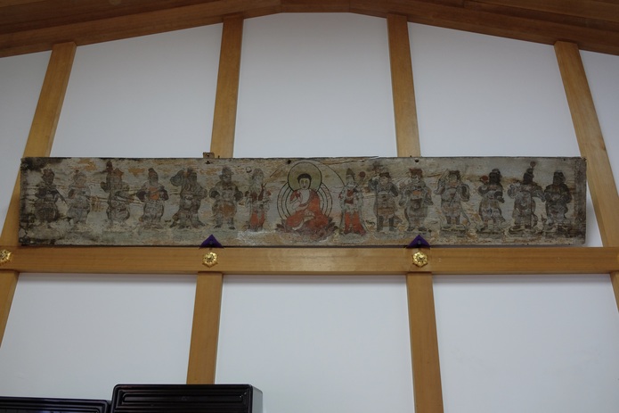 勝福寺の薬師堂にあったという薬師如来、日光月光菩薩、十二神将の板絵