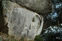雪化粧の当尾を散歩